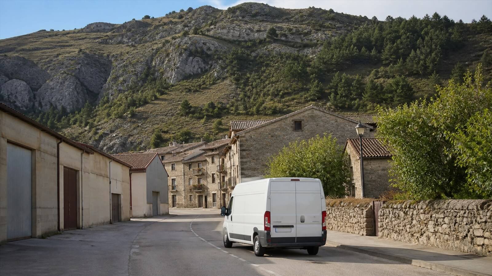 Escena logística editorial en Sangüesa comarca
